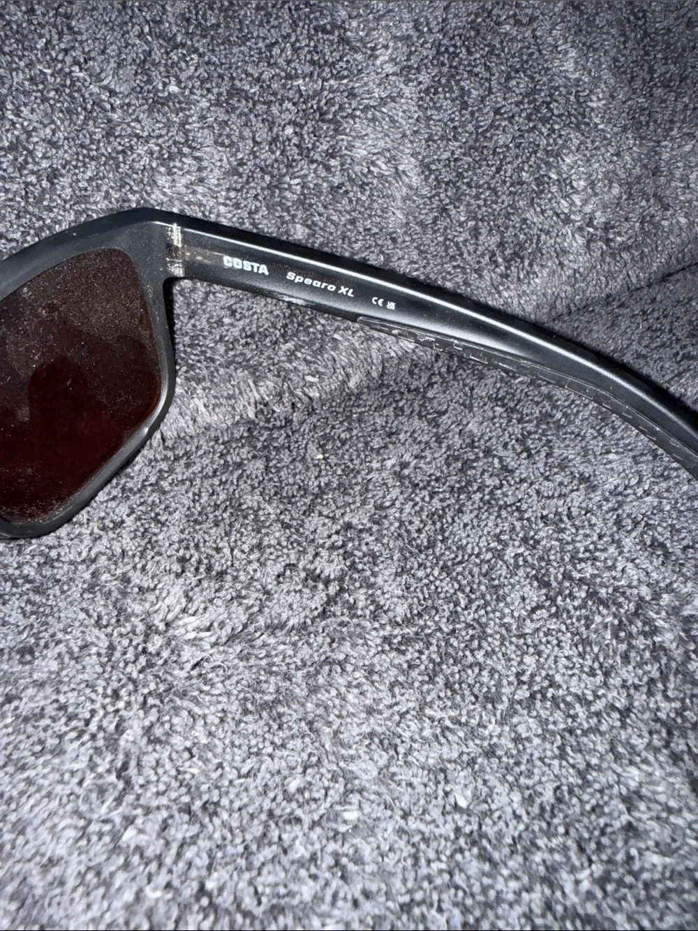 Costa Matte Black Frame Sunglasses with Green Mirrored Lenses - Picture 3 of 6